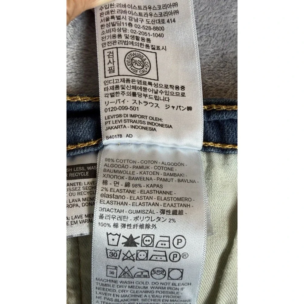 Levi’s 514 Jeans Mens Size 36 x 34 Blue Denim Straight Leg EUC